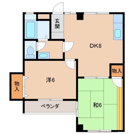 エメラルドハイツⅢの物件間取画像